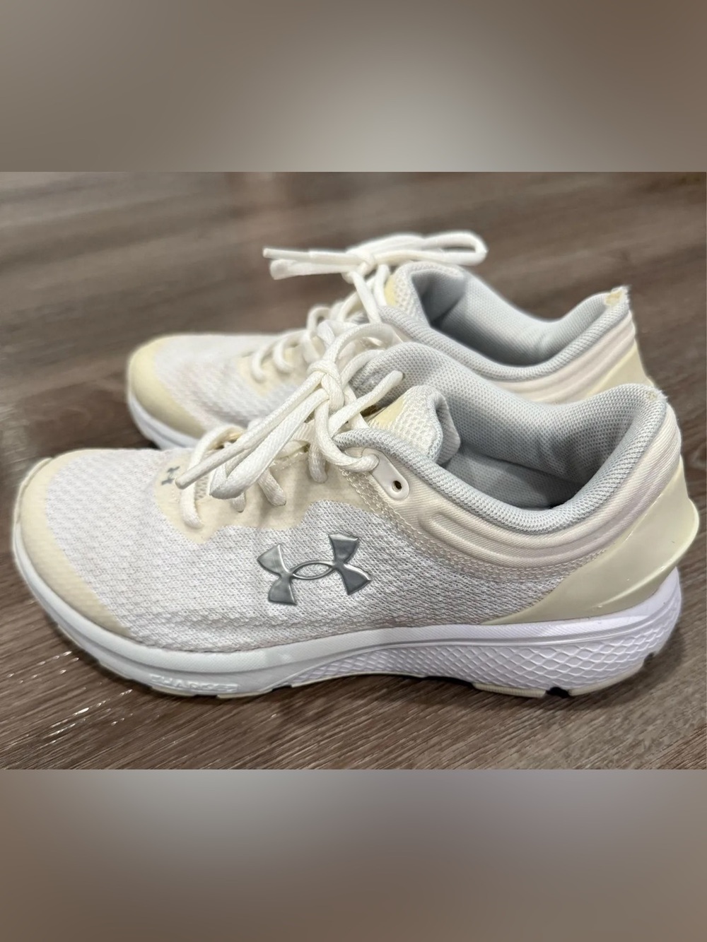 Under Armour Cream and White Women's Training Shoes